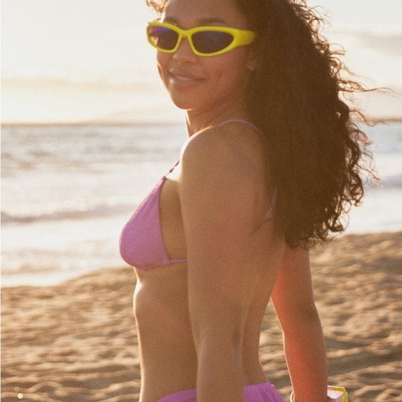 RSQ Ruffle Adjustable Triangle Bikini Top and Bottom - Picture 3 of 3